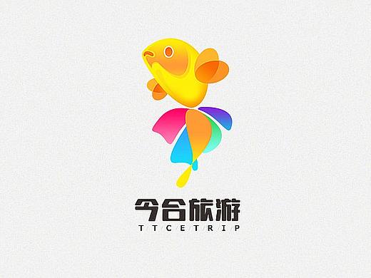 壹组鱼形态Logo设计