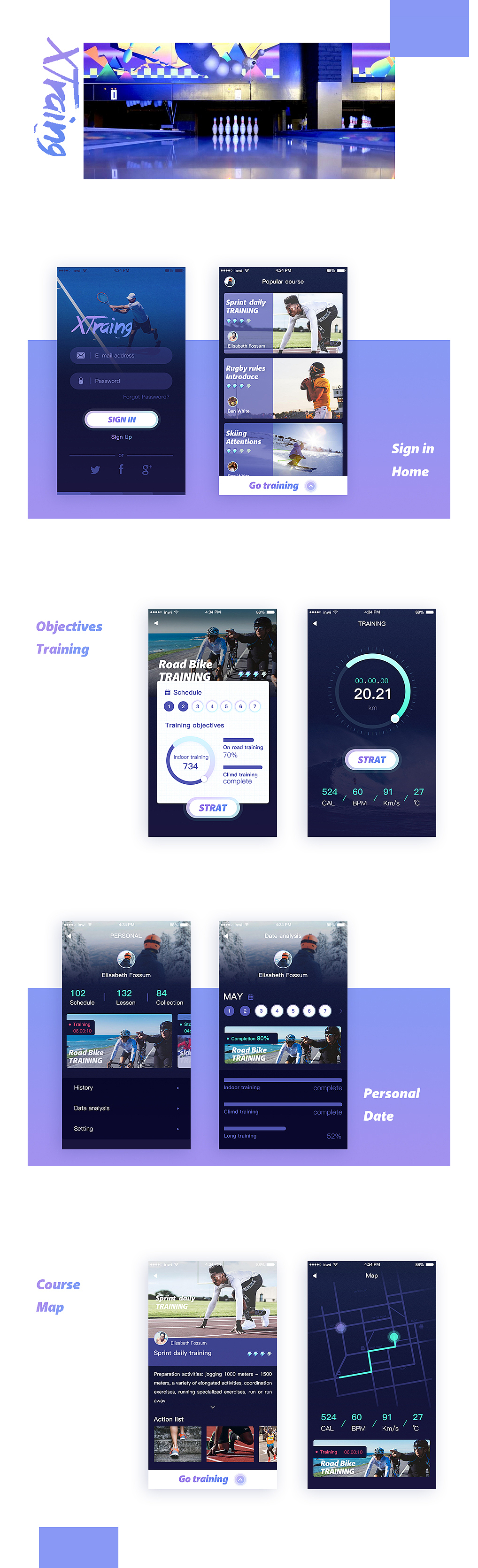 练手的运动app（图ZNzQ4MTIyMDg=） - APP界面 - 站酷设计师船长喜怒哀乐原创素材 - 站酷ZCOOL
