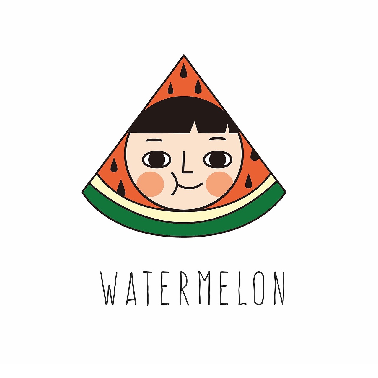 ai矢量插画水果系列头像