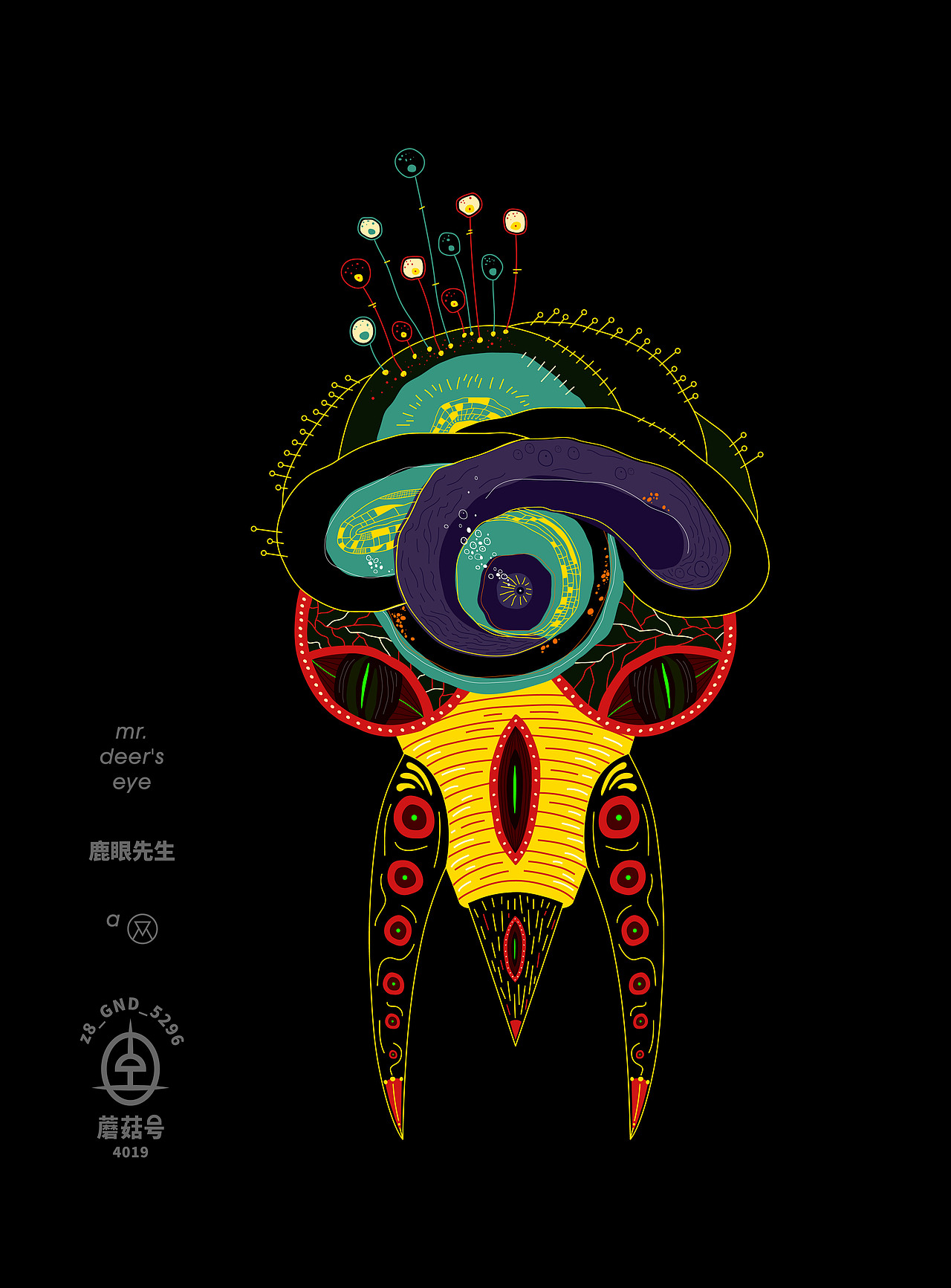 蘑菇号 | 四个奇怪生物（图ZMTc1MTc3NzA0） - 概念设定 - 站酷设计师李Vv原创素材 - 站酷ZCOOL