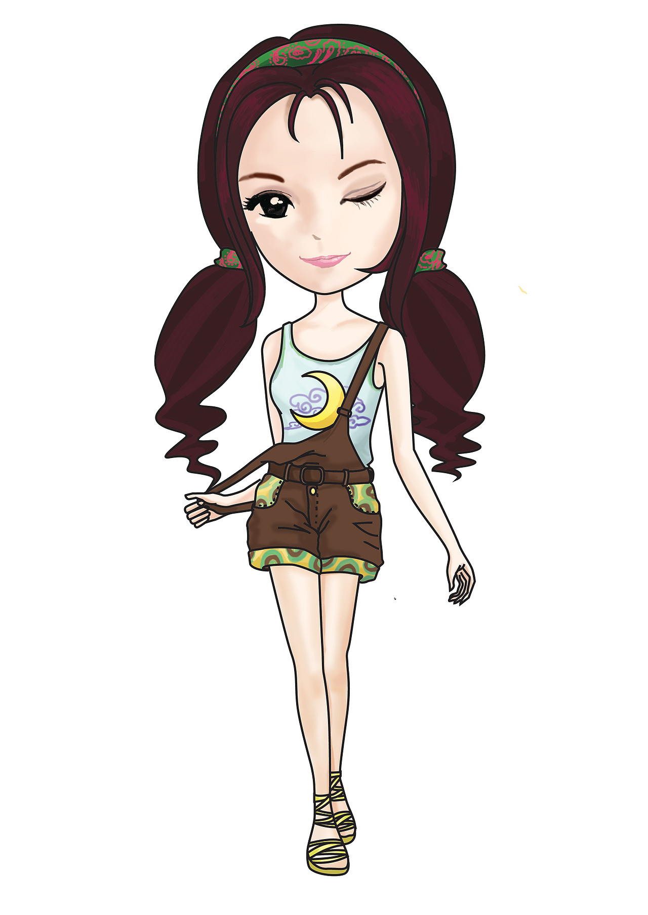 新四大美人卡通形象