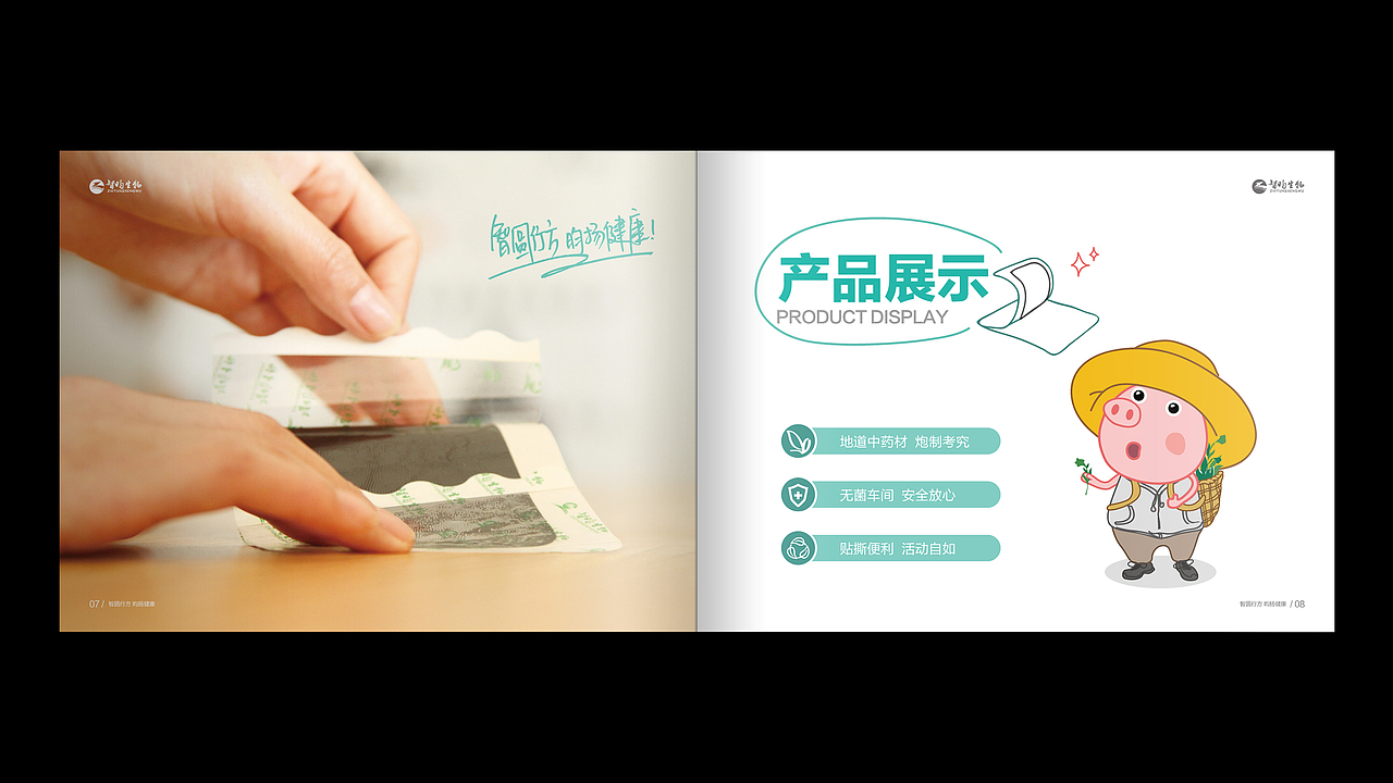 智昀生物包装、画册和网站设计