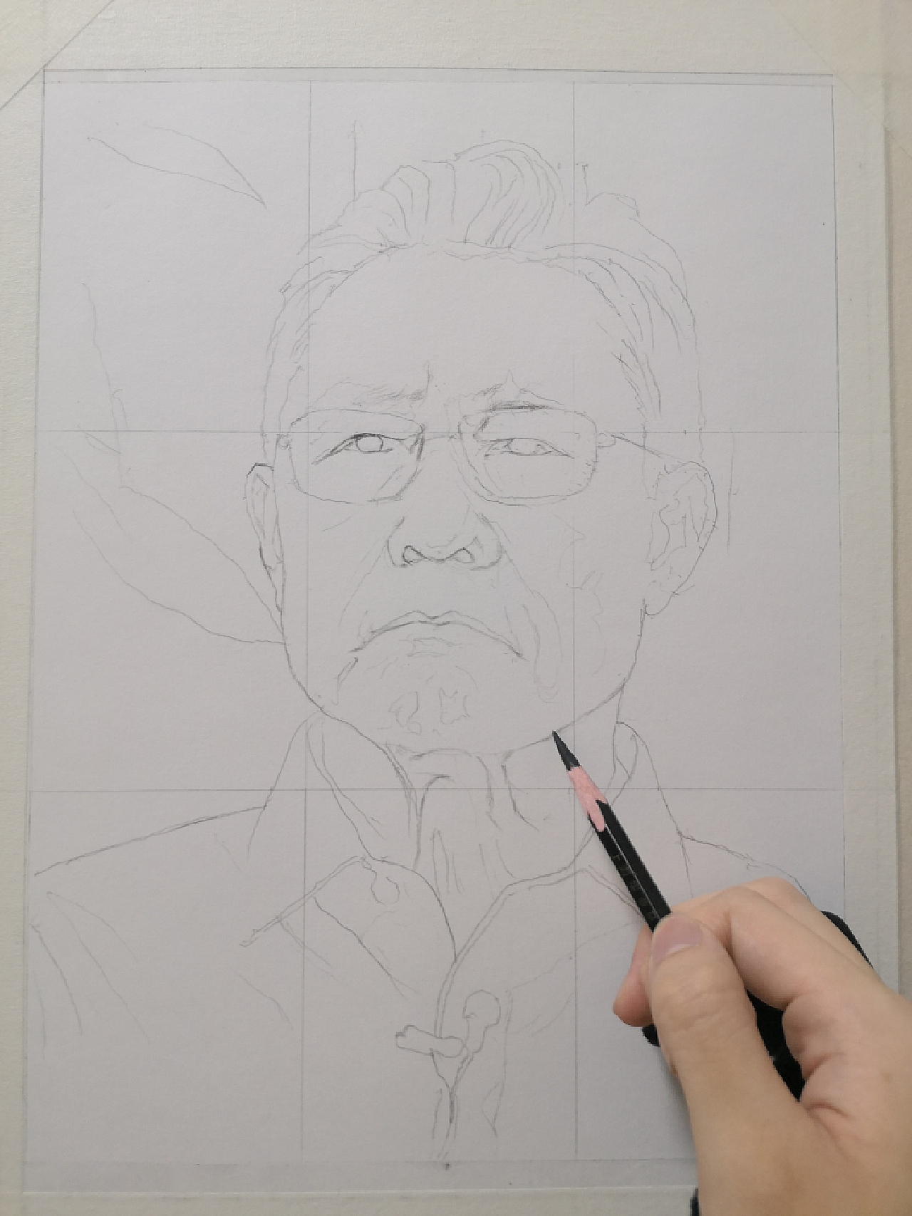 素描《钟南山》