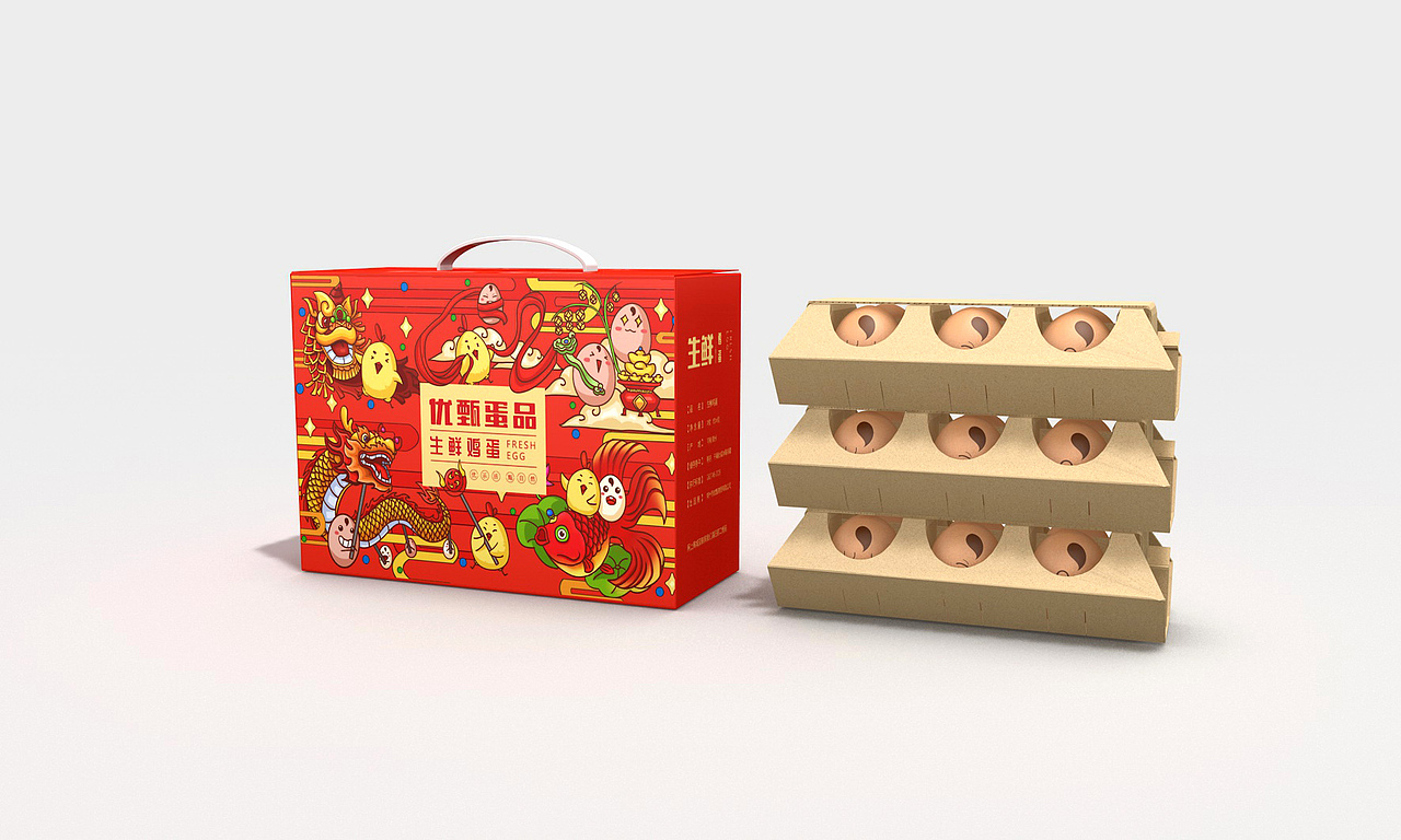优甄生鲜鸡蛋包装研发设计（图ZMTI0MDAyNzI4） - 包装 - 站酷设计师無出其右品牌設計原创素材 - 站酷ZCOOL