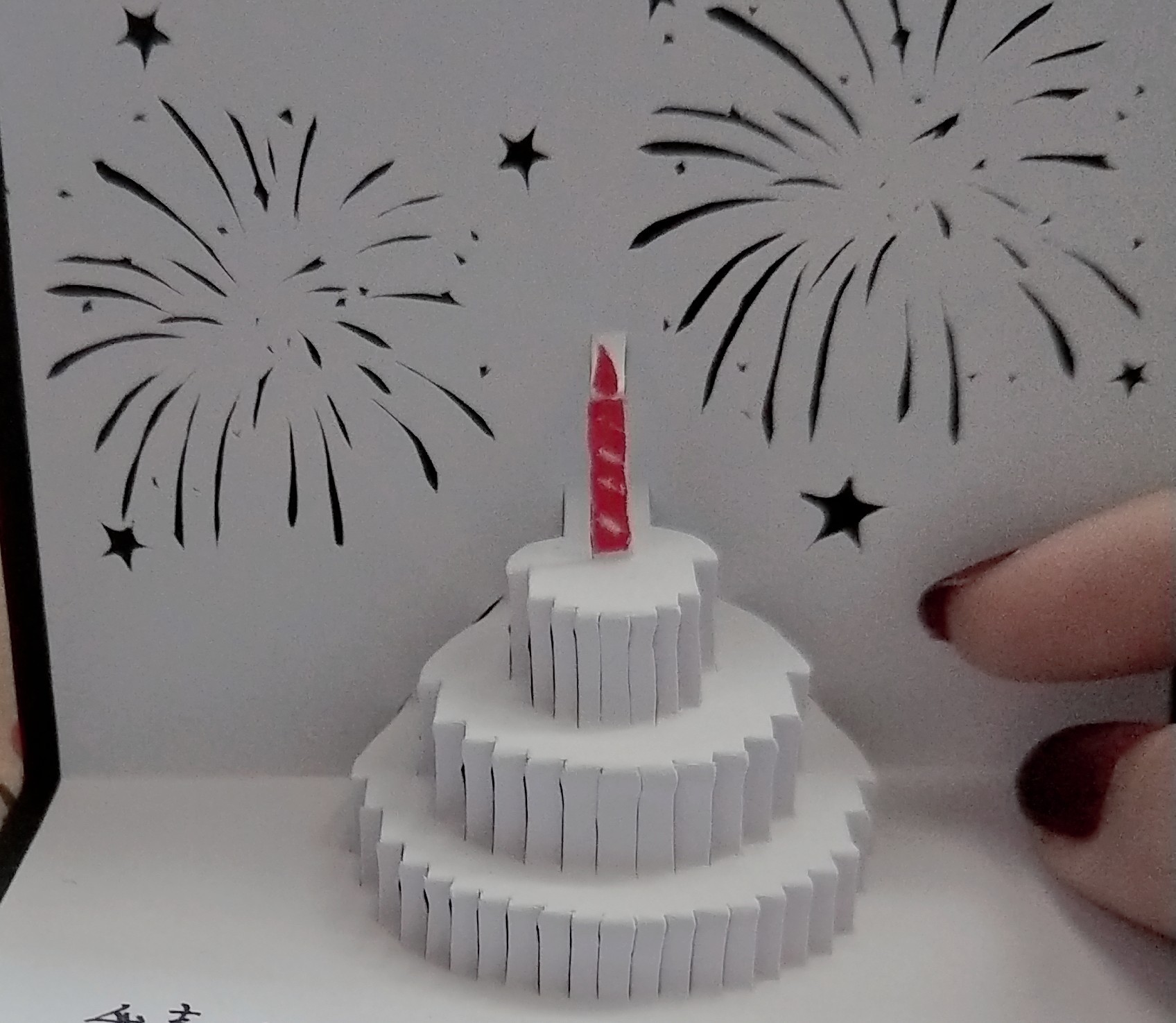 纸雕——生日贺卡