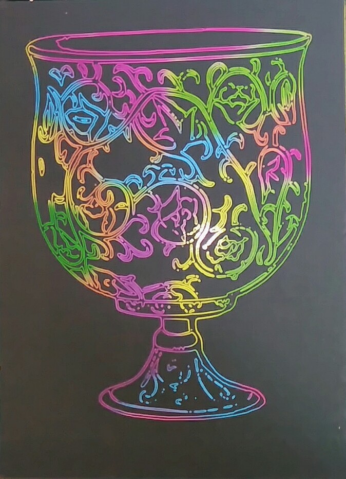 陆续上传我三年来的刮画作品