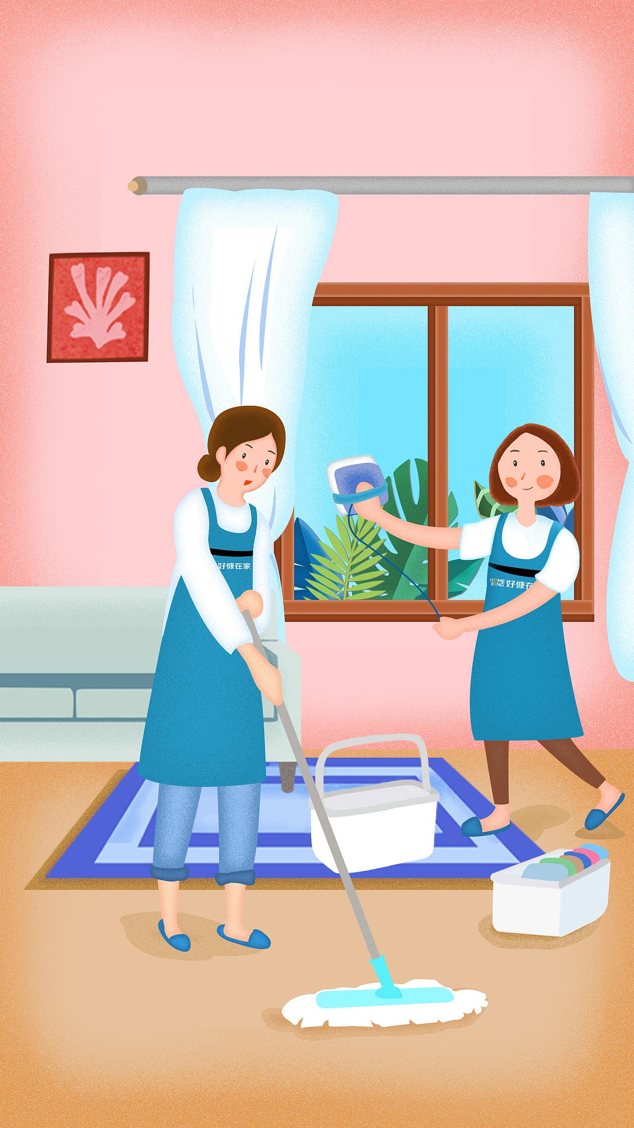 新年氛围插画-h5配图