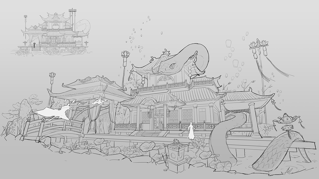 几张场景（图ZMTI0NjM0NDA4） - 游戏原画 - 站酷设计师Tatta_原创素材 - 站酷ZCOOL