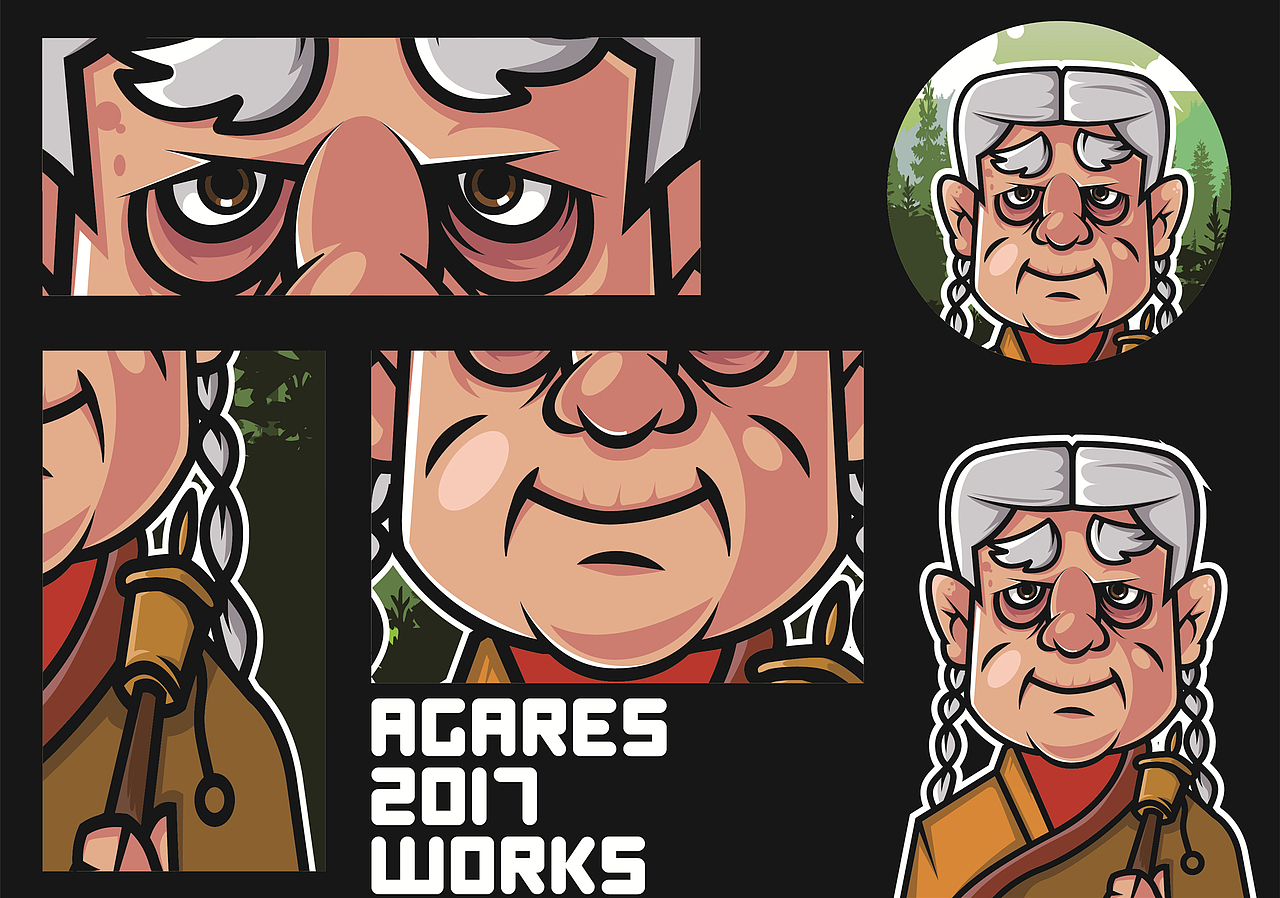 Agares西藏人物头像设计作品（图ZMTAyMDE4NTU2） - 新锐潮流插画 - 站酷设计师AgaresCL原创素材 - 站酷ZCOOL