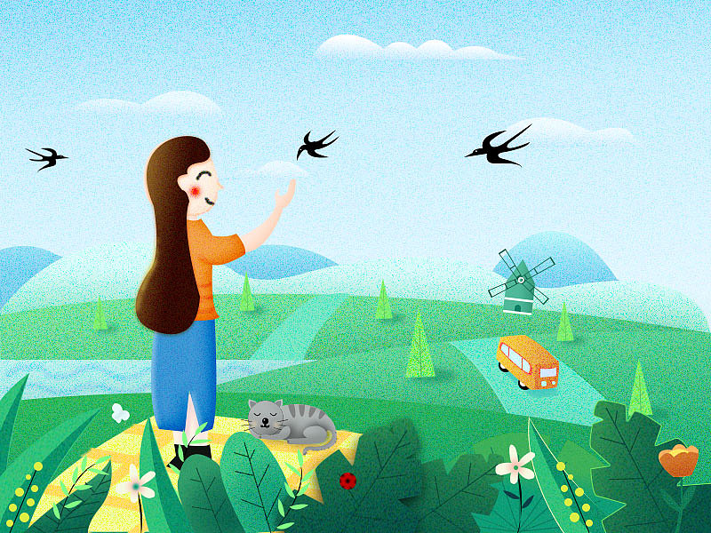 插画临摹（图ZMTY2OTM0Mjg4） - 创作习作 - 站酷设计师Cara_杨原创素材 - 站酷ZCOOL