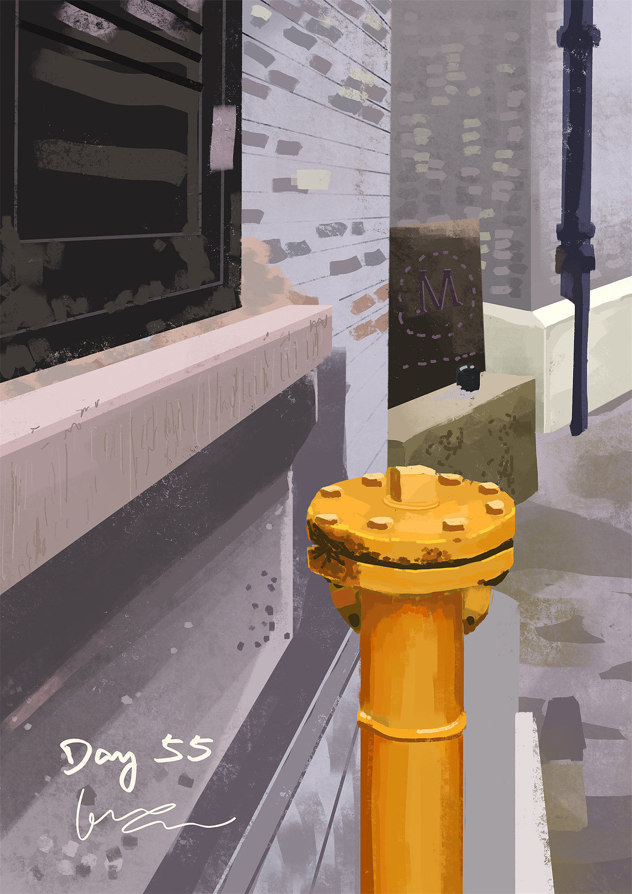 60Days 色彩速涂 | 胖白鼠的日常