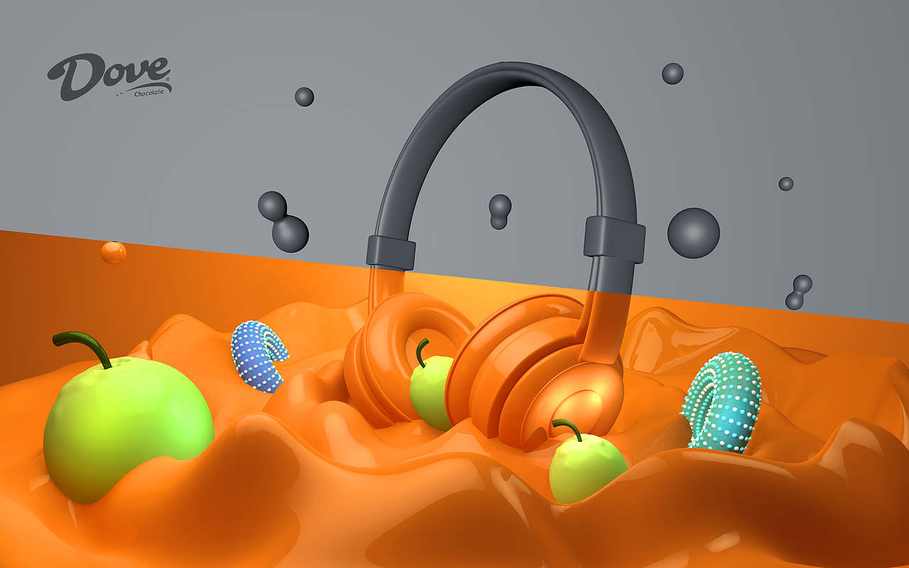 花生巧克力-C4D原创