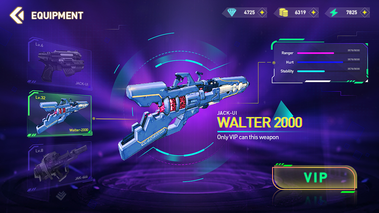 科技风游戏界面