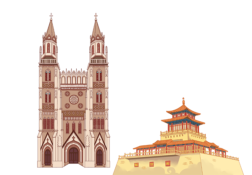 举报52分享原创作品插画商业插画故宫济南泉标解放阁千佛山小甜加菲小