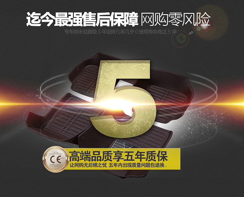 汽车脚垫详情页