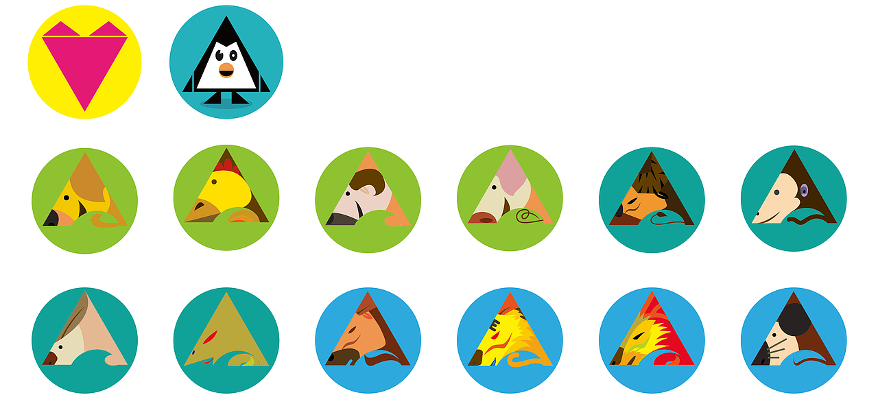 图形创意－三角形（图ZMjUxODM4MjA=） - 图案 - 站酷设计师阿清Design原创素材 - 站酷ZCOOL