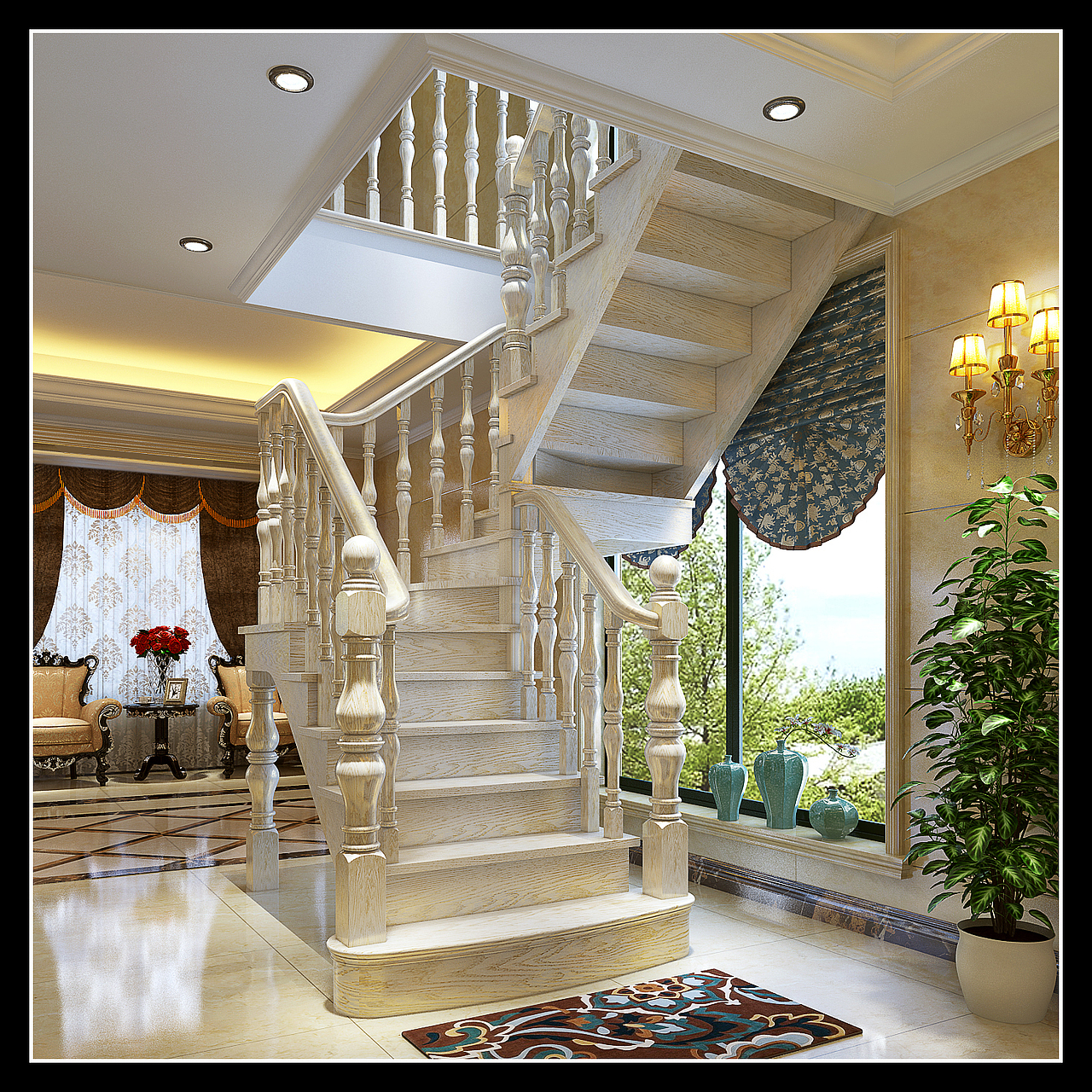 复式别墅楼梯楼梯方案