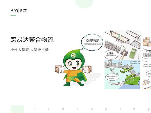 跨易达物流手绘稿