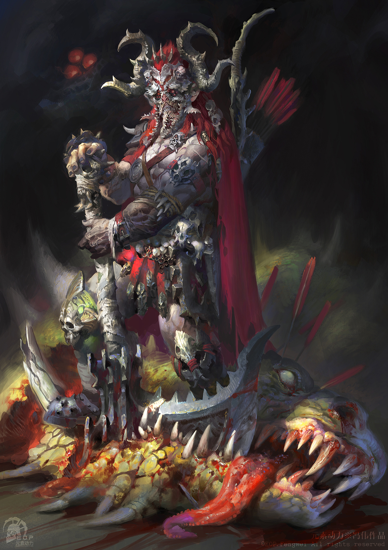 贝奥武夫·野蛮人【原画】贝奥武夫·野蛮人【实物化雕像照片】贝奥武