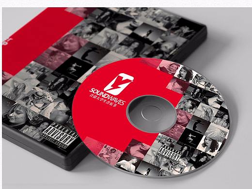 浪音乐节LOGOVI标志设计CD光盘音乐专辑封面设计旗帜子