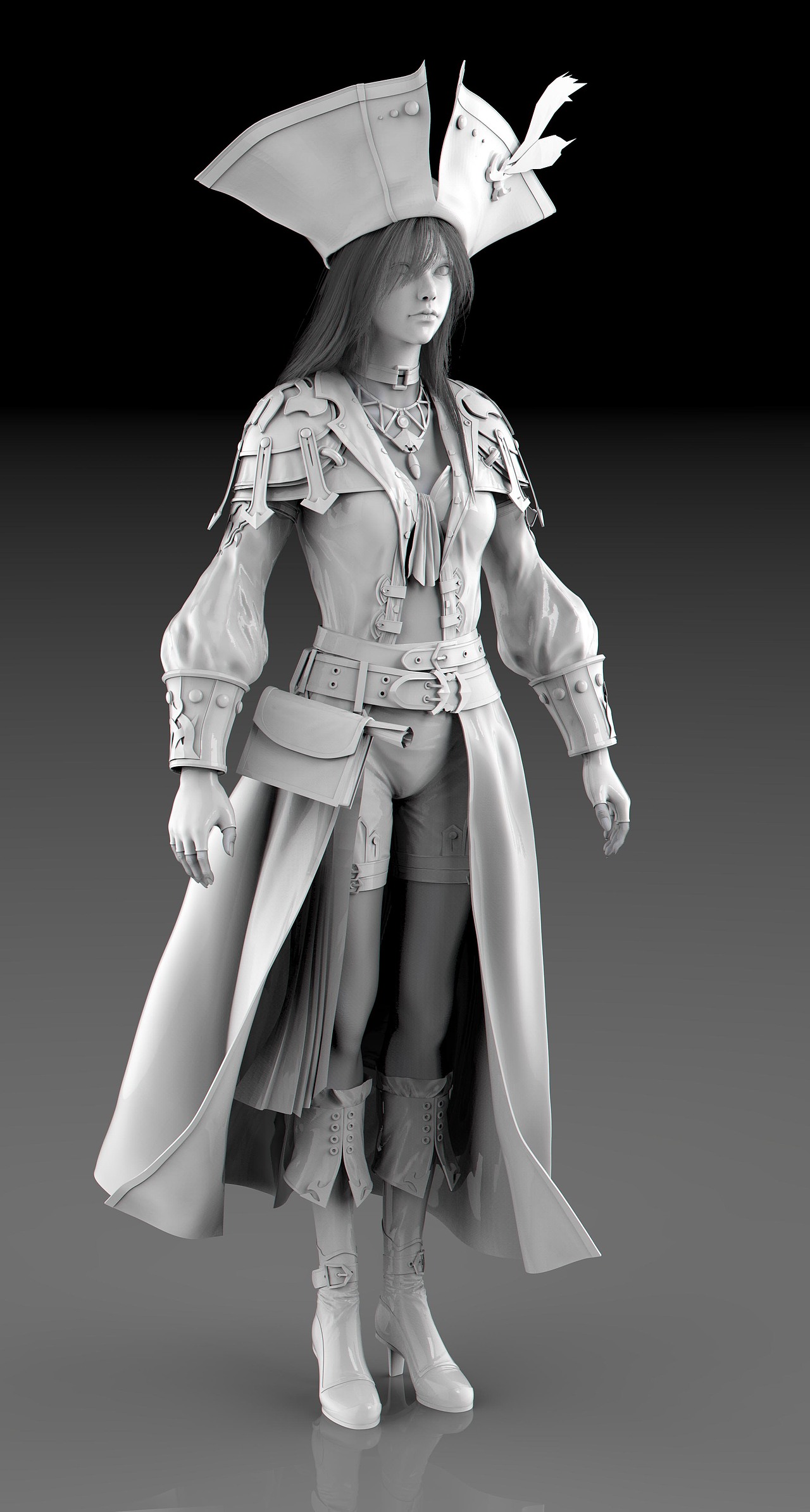 模型_角色女|三维|人物/生物|雨林湿花也开_原创作品-站酷zcool