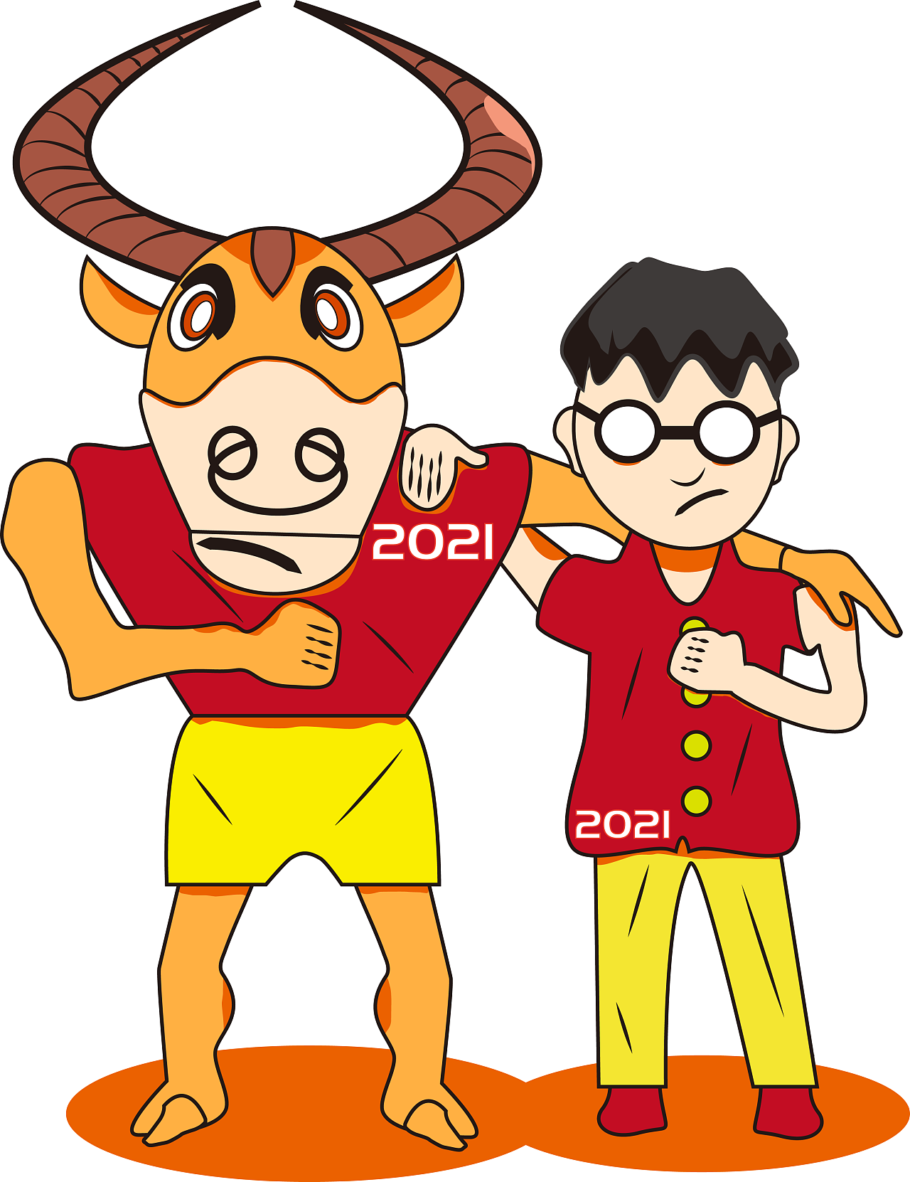 牛年加油|插画|插画习作|无忌不姓郭 - 原创作品 - 站酷 (zcool)