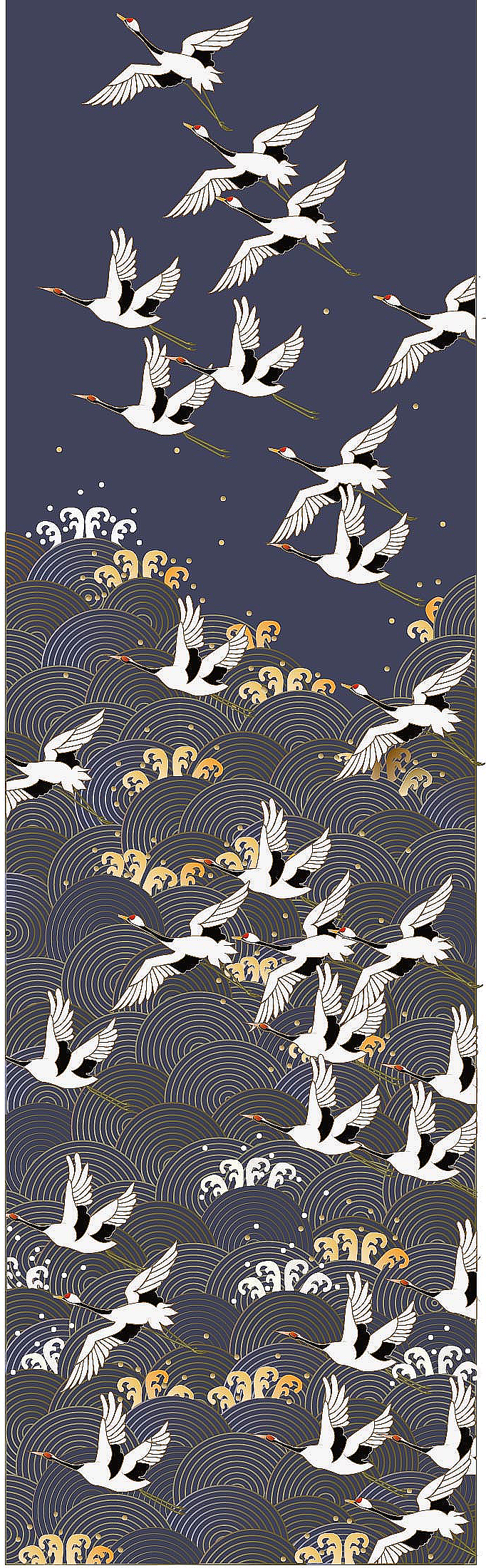 插画-仙鹤西去（图ZOTExNzk3NDA=） - 创作习作 - 站酷设计师ZivenZhang原创素材 - 站酷ZCOOL