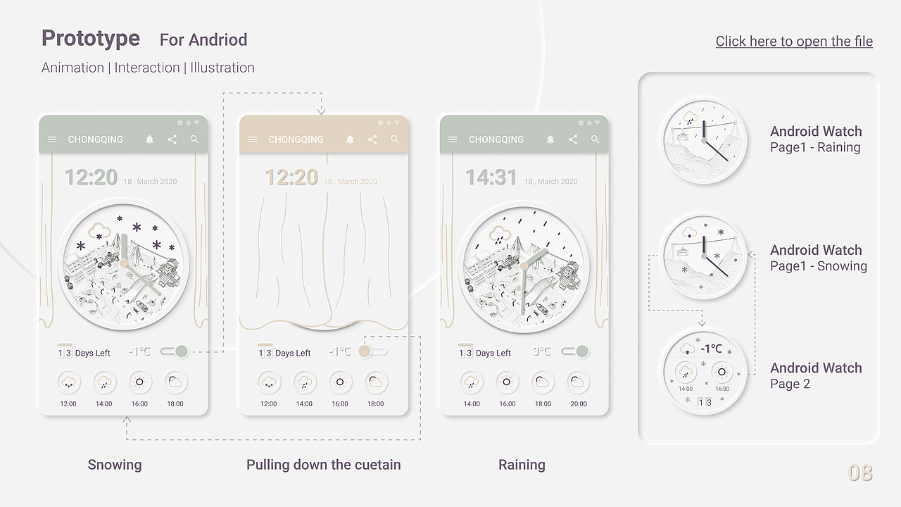 The New Normal 天气主题UI - Android & Watch（图ZMjUwOTUyNDM2） - 交互/UE - 站酷设计师Levin_Qu原创素材 - 站酷ZCOOL