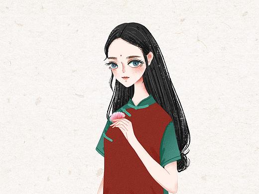 《小女子系列插画》——小美马
