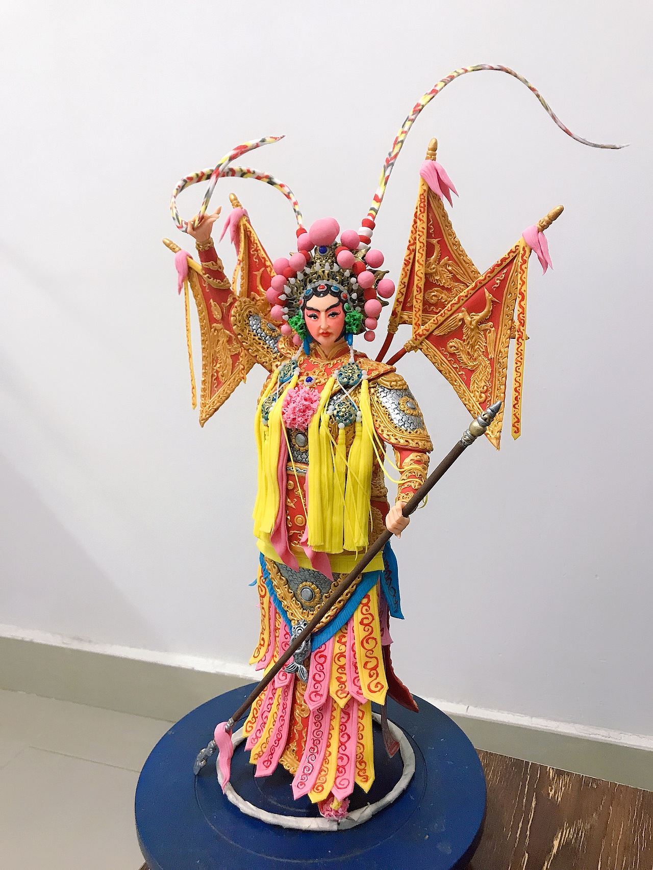 康健面塑作品京剧穆桂英