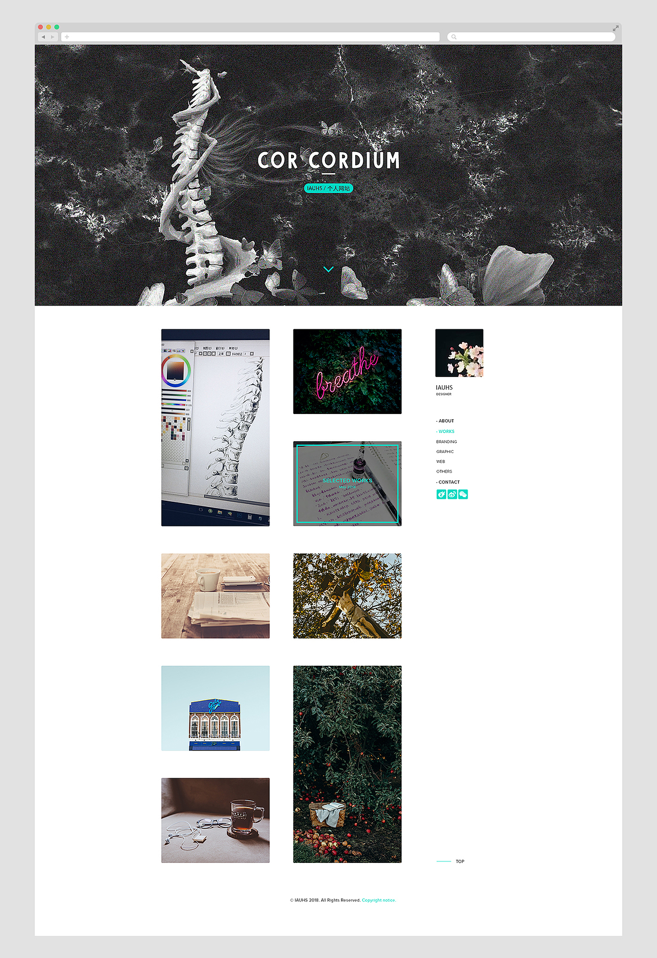 站酷建站丨个人网站模板设计|网页|个人网站|曜shea_原创作品-站酷