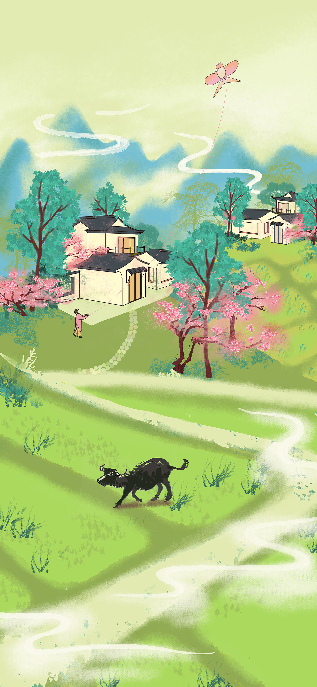 二十四节气其八（图ZMjEwMzgyNjQ0） - 商业插画 - 站酷设计师癸酉BAI原创素材 - 站酷ZCOOL