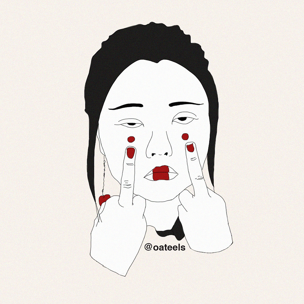 插画习作|人像插画练习（图ZMTIxMjQ0OTIw） - 创作习作 - 站酷设计师oateels原创素材 - 站酷ZCOOL
