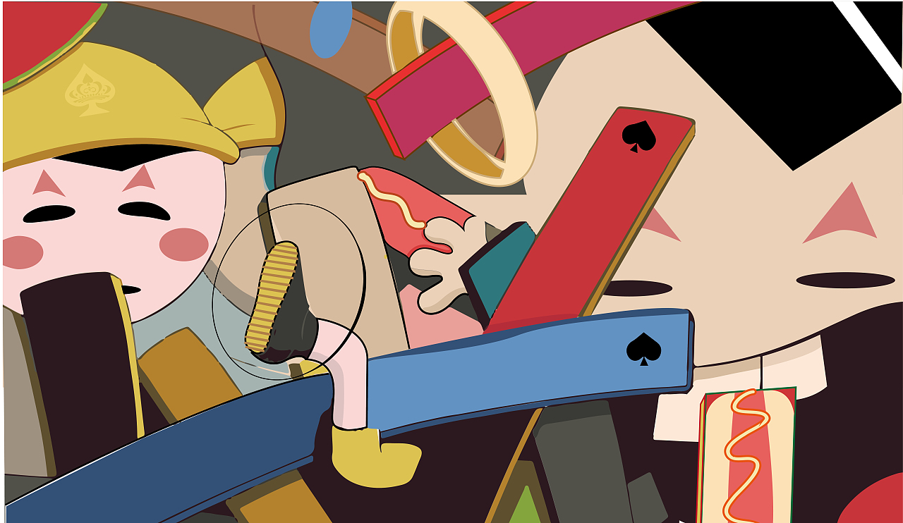 尊宝比萨餐饮墙画/彩旗（图ZMTExMTA2NTg4） - 商业插画 - 站酷设计师吴大胆原创素材 - 站酷ZCOOL