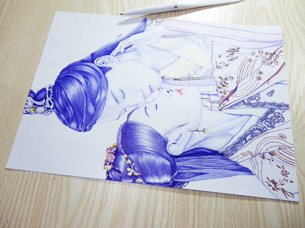 手绘《双世宠妃2》梁洁邢昭林