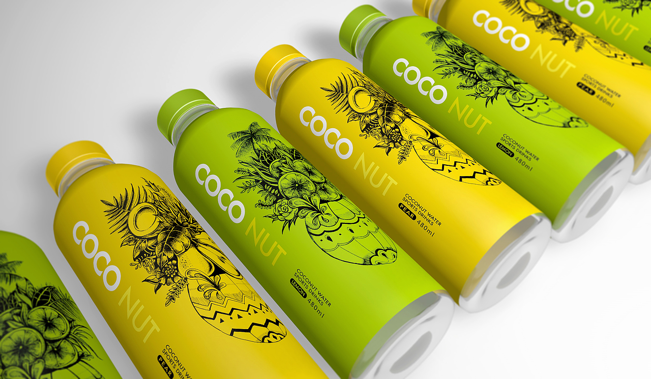 奥格光年作品分享:口渴拿TA椰子水运动饮料品牌体系设计