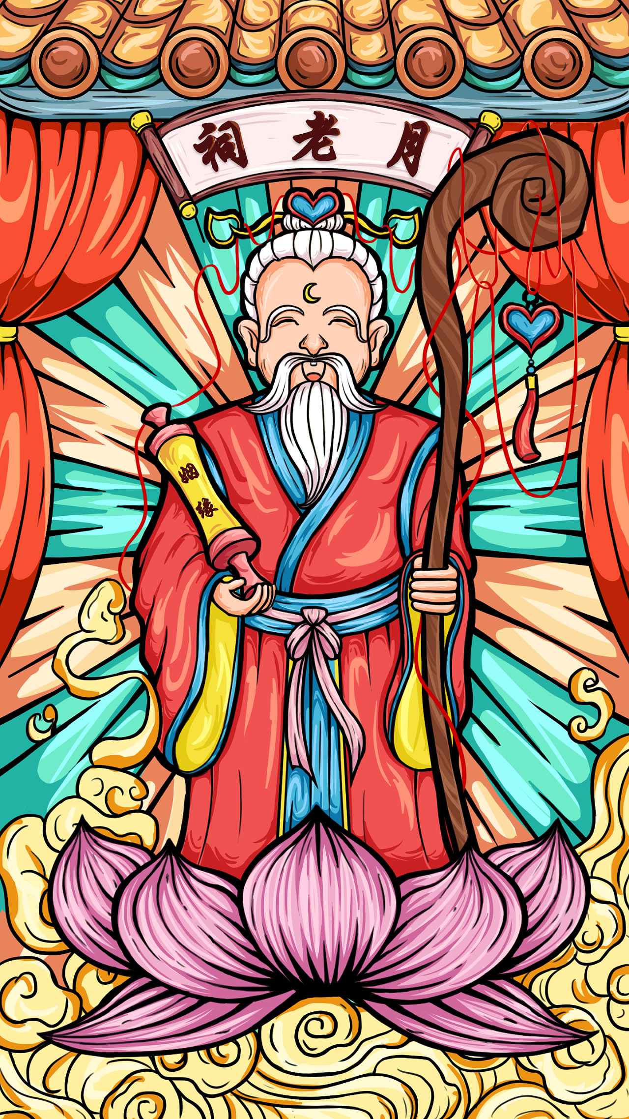 国潮风插画|插画|创作习作|留白爱画画 - 原创作品 - 站酷 (zcool)