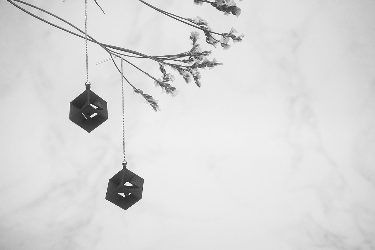 造么作品 | CUBE系列3D打印耳坠