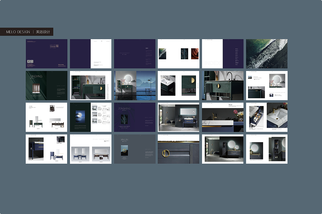 极简浴室柜画册（图ZMTk2NTY2OTc2） - 书籍/画册 - 站酷设计师美烙品牌设计原创素材 - 站酷ZCOOL