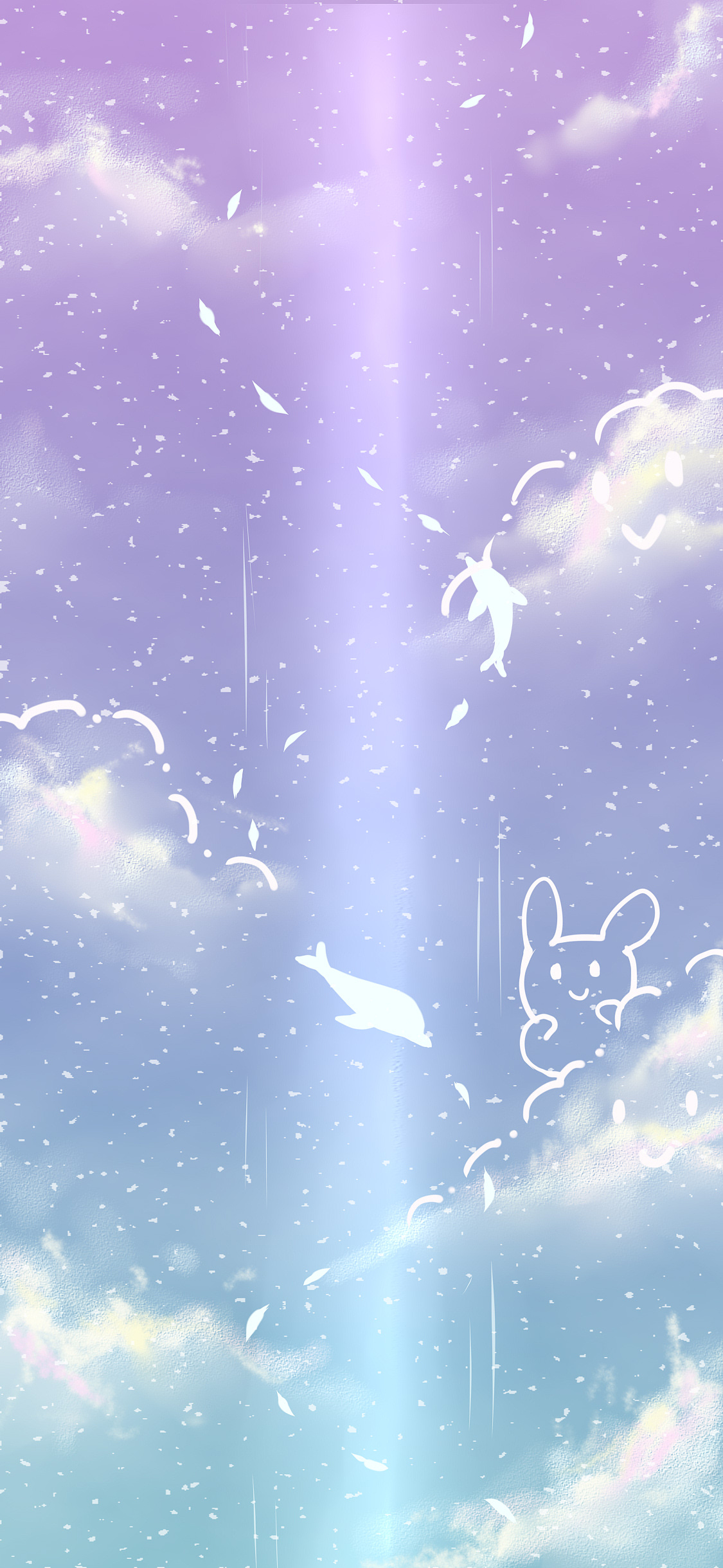 梦幻手机主题壁纸《梦话天空》|ui|闪屏/壁纸|懒山猫_原创作品-站酷