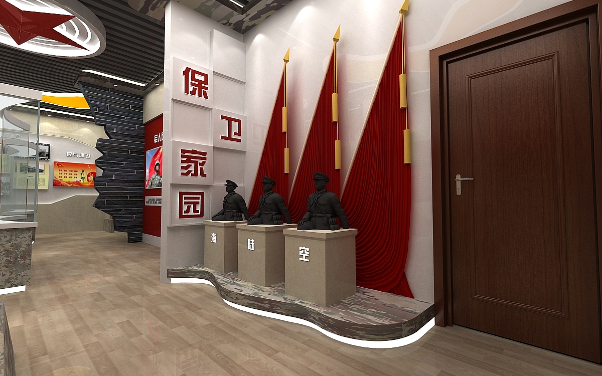 退役军人展厅（图ZMjI0MDY2MzMy） - 其他三维 - 站酷设计师设计狮Ming原创素材 - 站酷ZCOOL