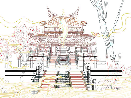 新中式國潮插畫（個(gè)人主頁-ZNTM5MDkwNjg=） - 創(chuàng)作習(xí)作 - 站酷設(shè)計(jì)師彭顯顯原創(chuàng)素材 - 站酷ZCOOL