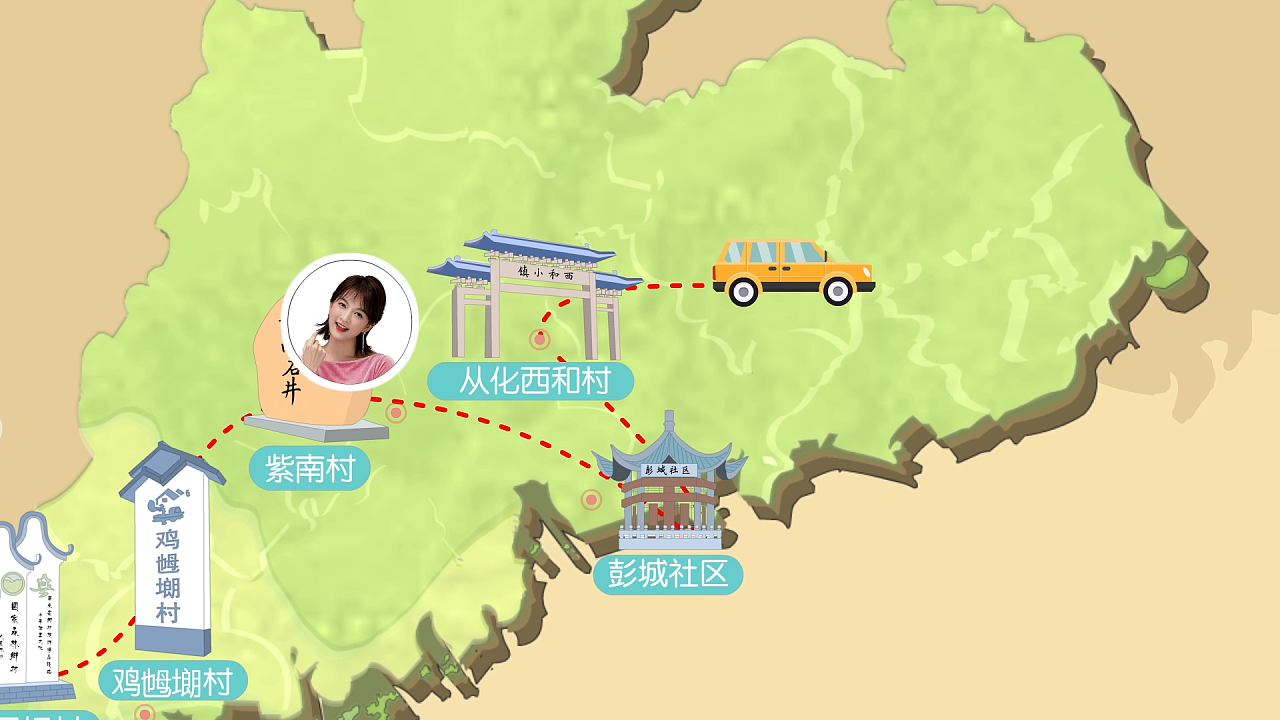 广东旅游乡村坐标地图|动漫|动画片|曼兔 - 原创作品 - 站酷 (zcool)