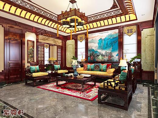 紫云轩别墅古典中式装修效果图