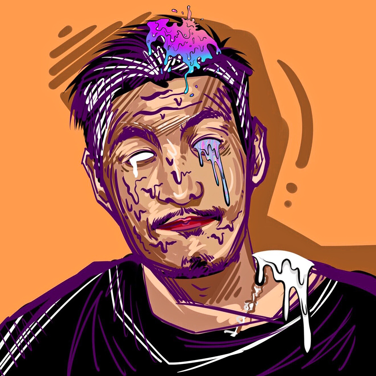 近期人头涂鸦练习|插画|新锐潮流插画|外星人插画设计工 - 原创作品