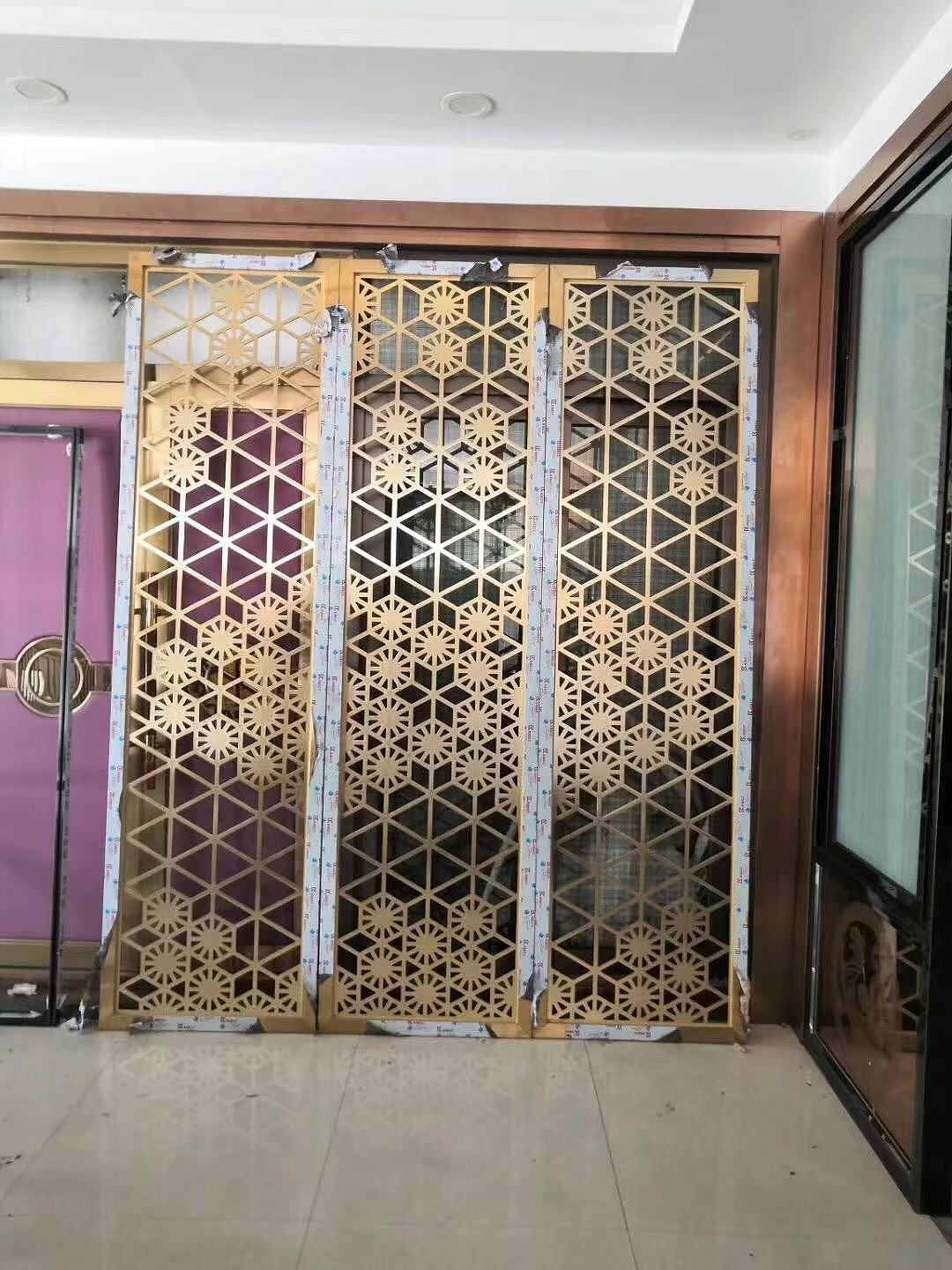 佛山工厂直供304不锈钢钛金屏风隔断装饰（图ZMjQ1OTkzNDc2） - 建筑设计 - 站酷设计师Z26539380原创素材 - 站酷ZCOOL