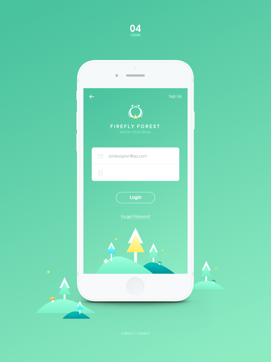 萤火森林APP（附ICON下载）（图ZNTM0NzE0MzI=） - APP界面 - 站酷设计师星恒JZH原创素材 - 站酷ZCOOL
