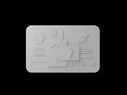 個(gè)人名片白模圖