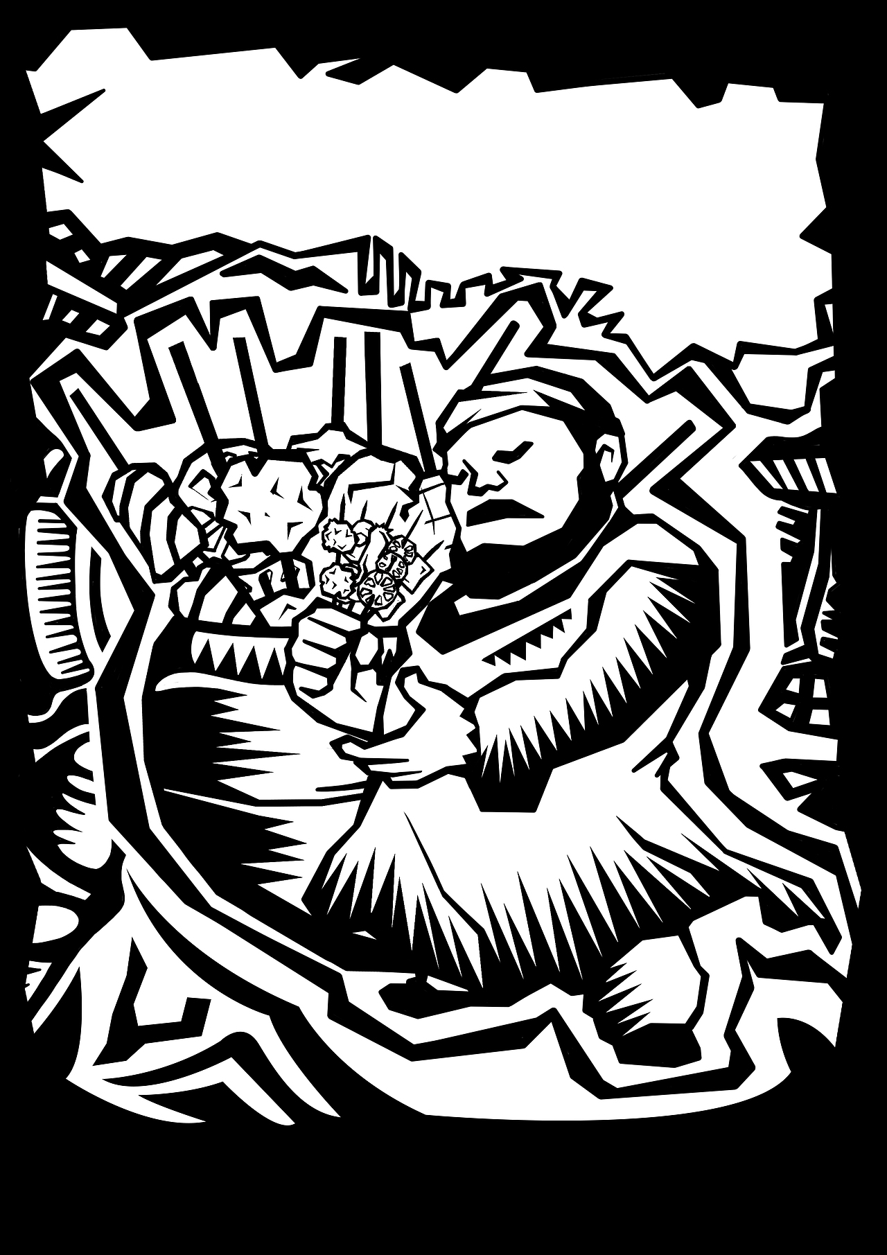 印象小煮黑白插画（图ZMTI5OTg3MjE2） - 商业插画 - 站酷设计师西西里昭xxz原创素材 - 站酷ZCOOL