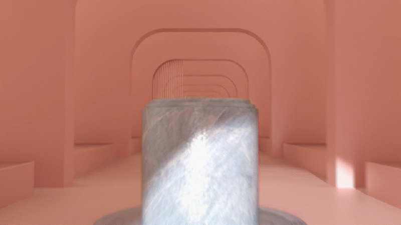 口红产品三维场景动画